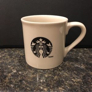 Large Off-White Starbucks Mug with Logo